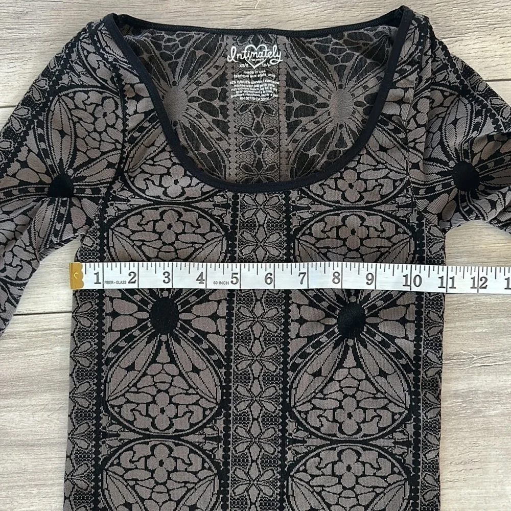 Free People bodycon fitted long sleeve mini dress size XS